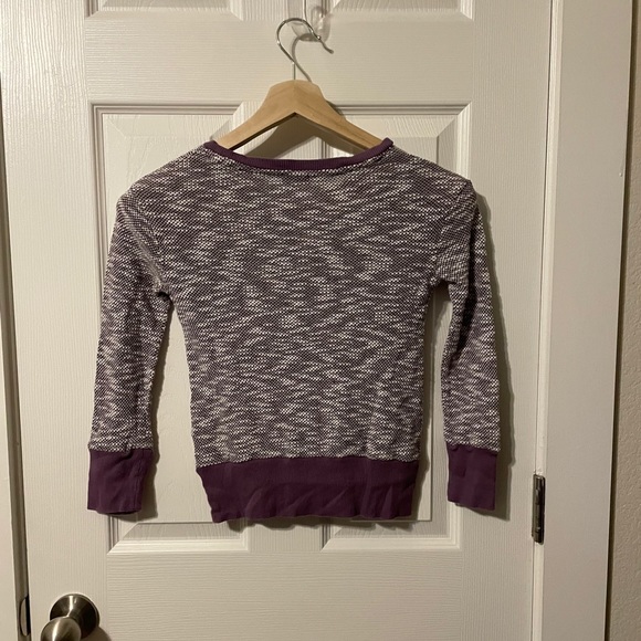 Splendid kid purple & white sweater sz 10 - Picture 4 of 7